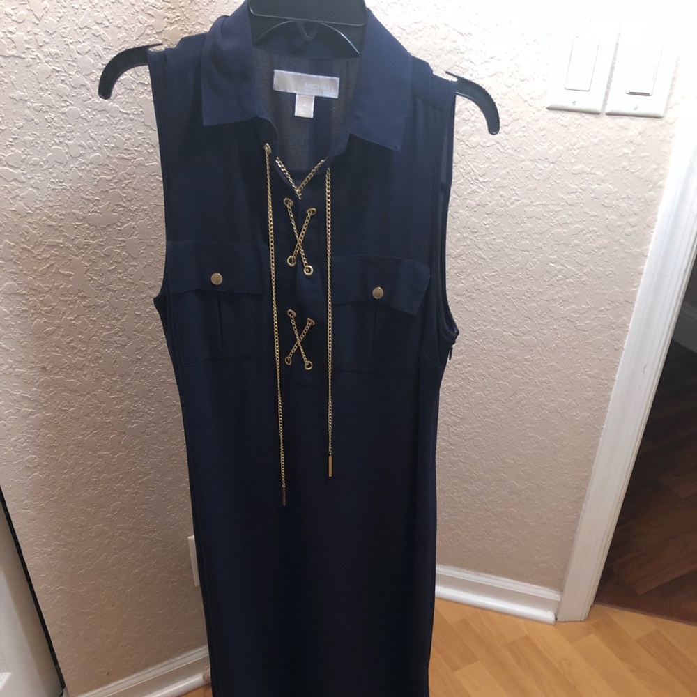 Michael Kors navy maxi dress